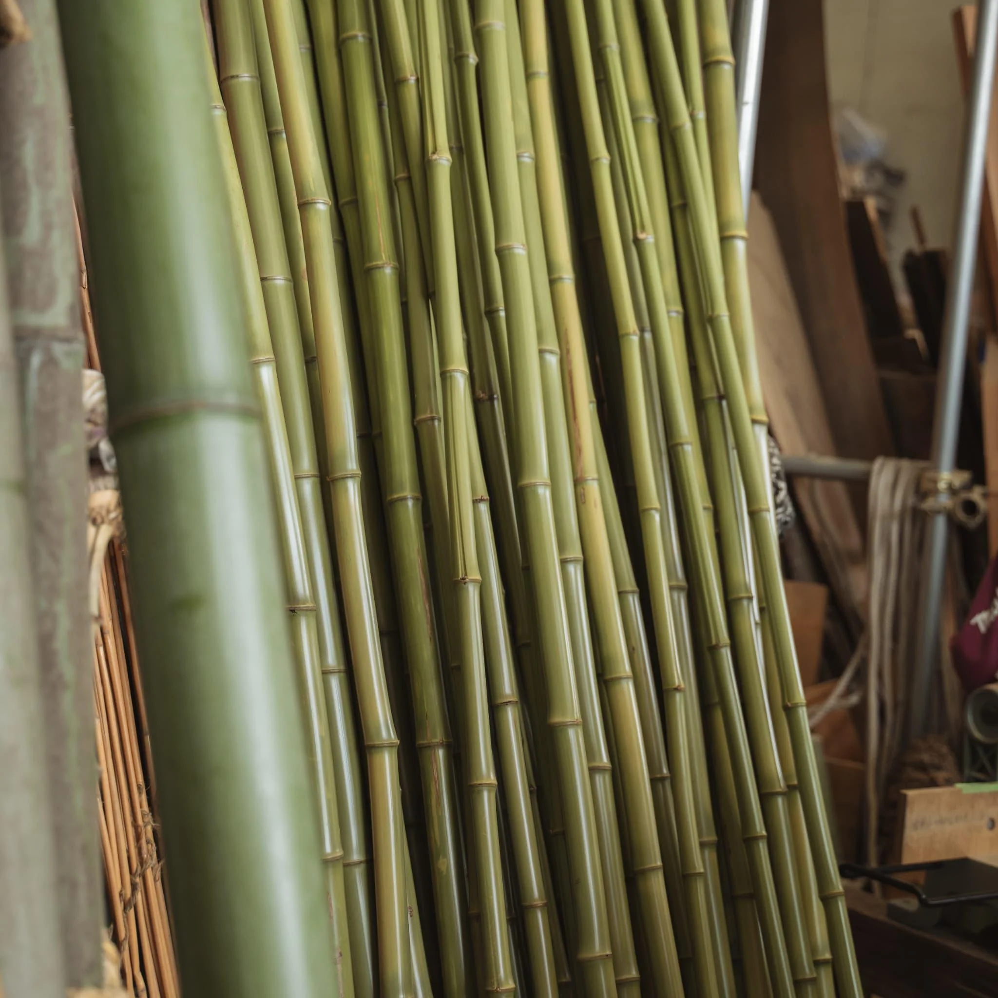 Japanese Bamboo Sake Set - Tin Makie - Image 11
