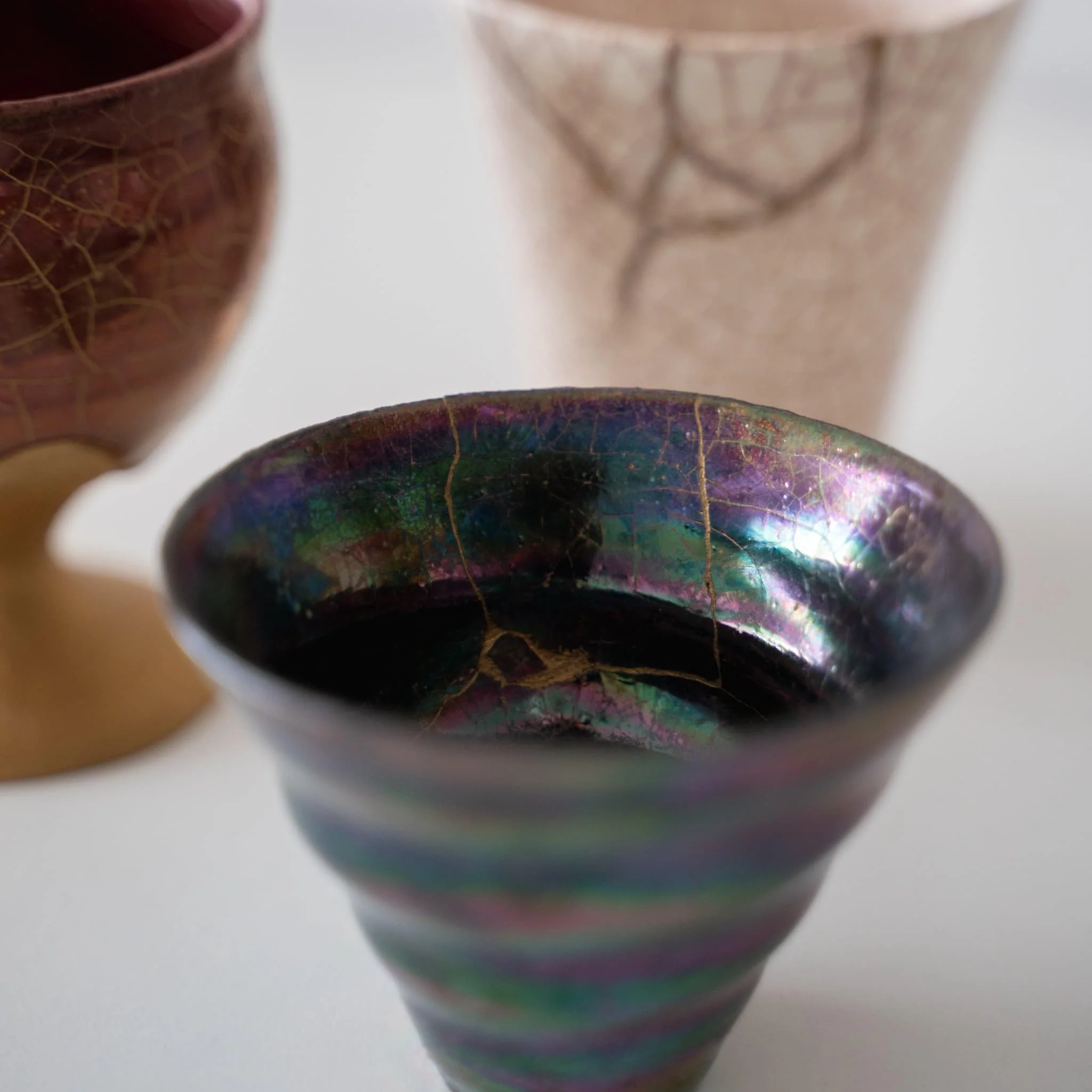 Kintsugi Sake Cup "Colored Clay Luster" - Image 3