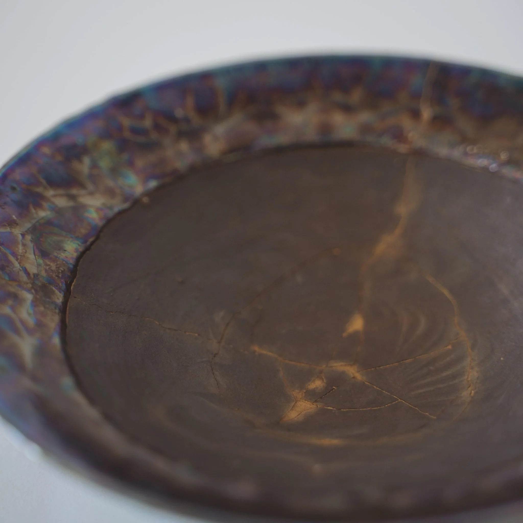 Kintsugi Bowl "Dark Nebula" with a Paulownia Wood Box - Image 3
