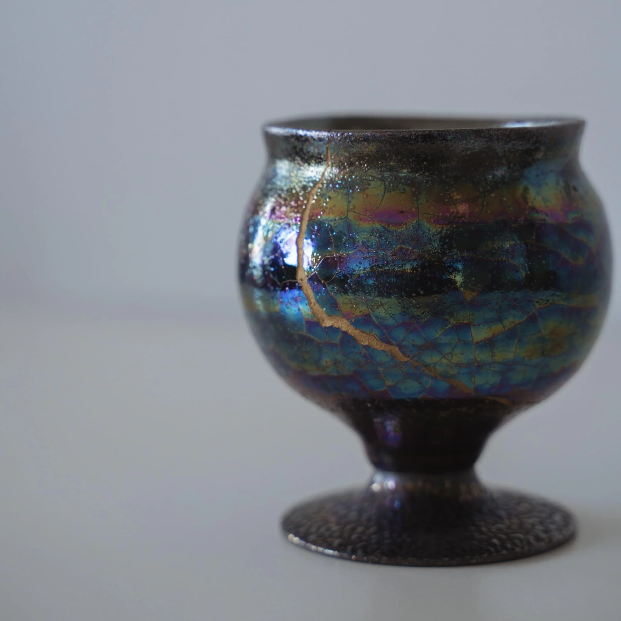 Kintsugi Goblet "The Dawn Starry Sky" - Image 3