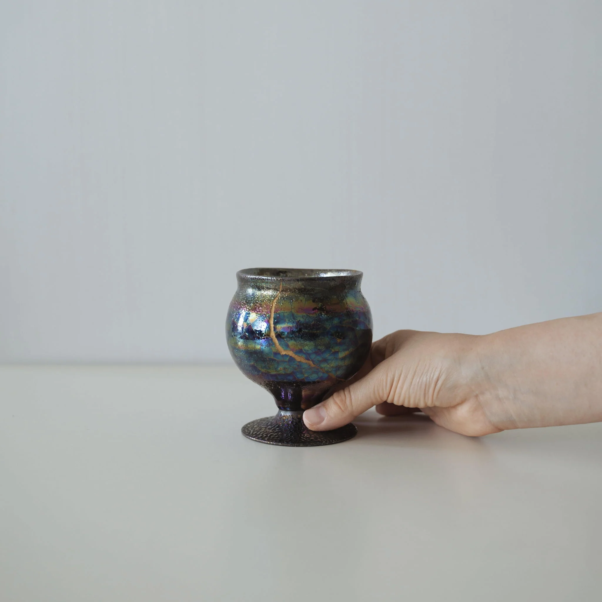 Kintsugi Goblet "The Dawn Starry Sky" - Image 4
