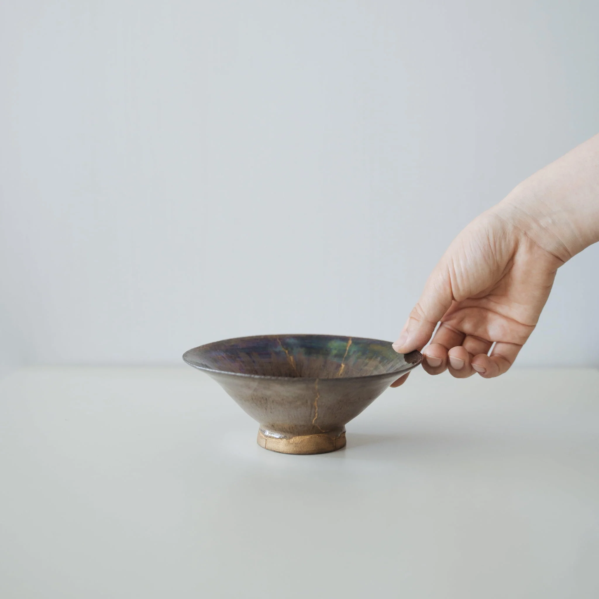 Kintsugi Bowl "Iris Rose" - Image 6