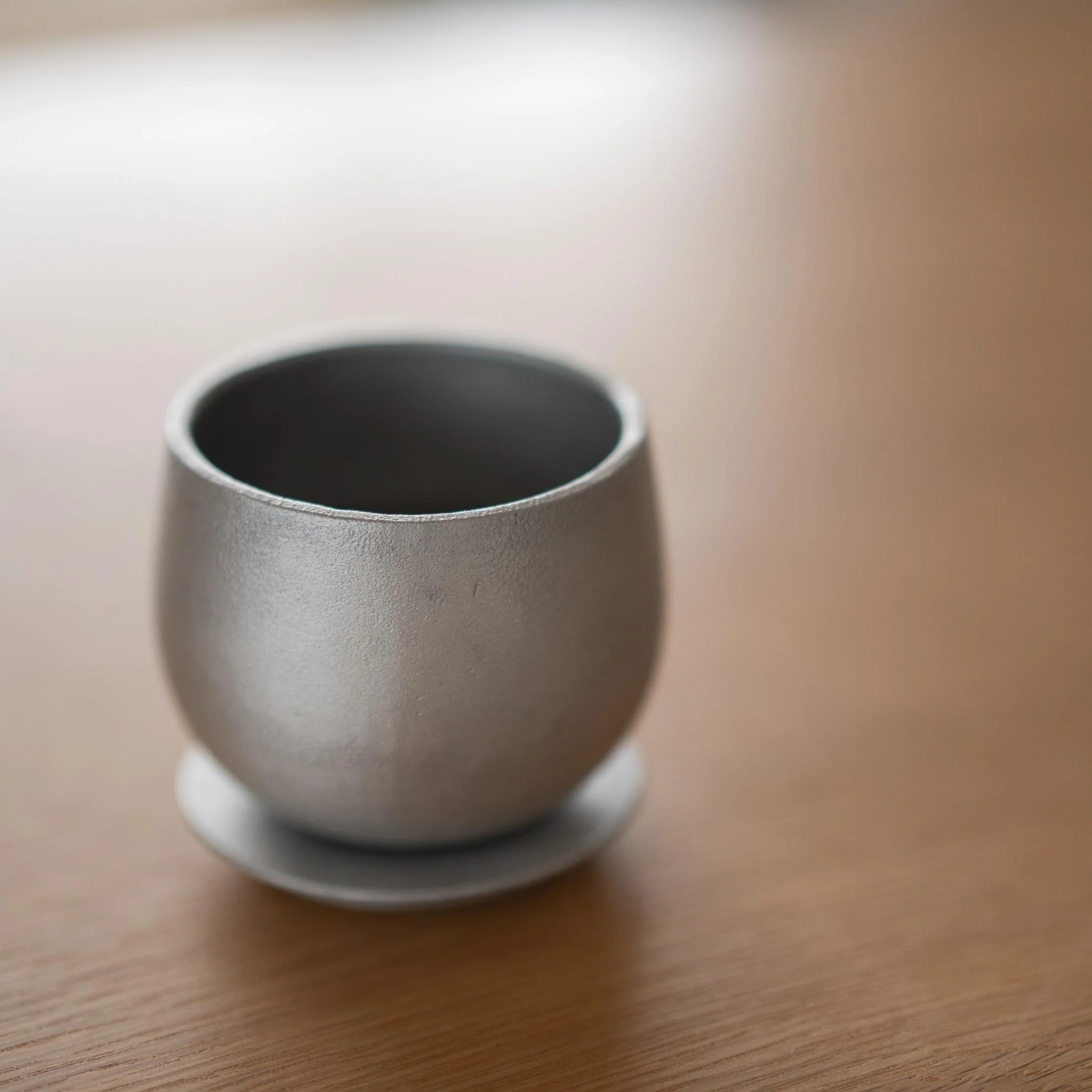 Japanese Aluminum Cast Sake Cup "yurayura" - Image 3