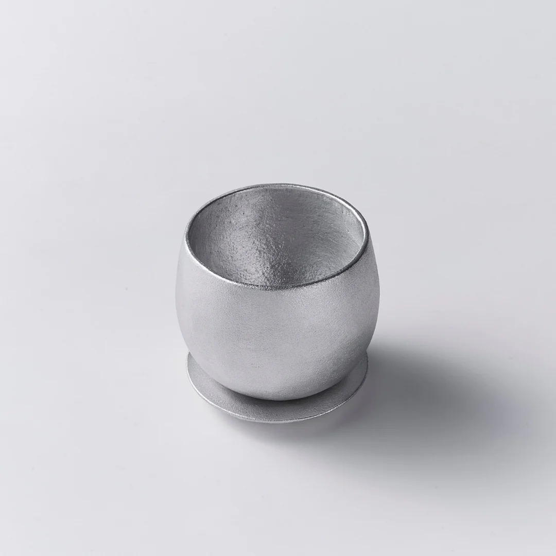Japanese Aluminum Cast Sake Cup "yurayura" - Image 6