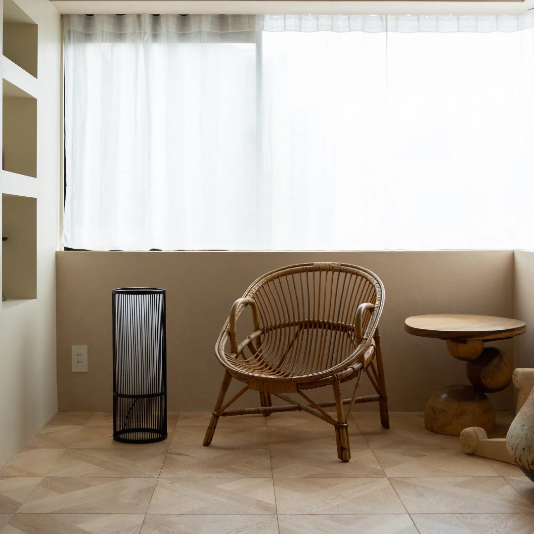 Japanese Bamboo Floor Lamp "Tutu" Middle - Image 4