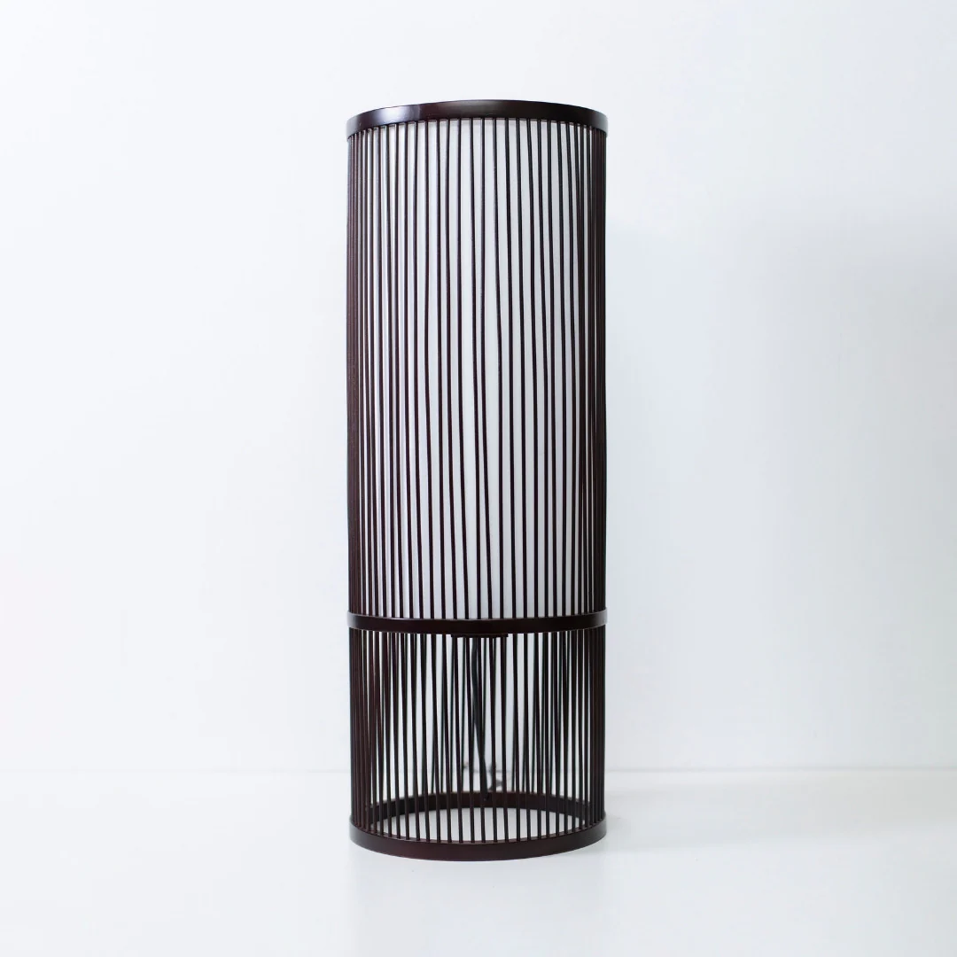 Japanese Bamboo Floor Lamp "Tutu" Middle - Image 5