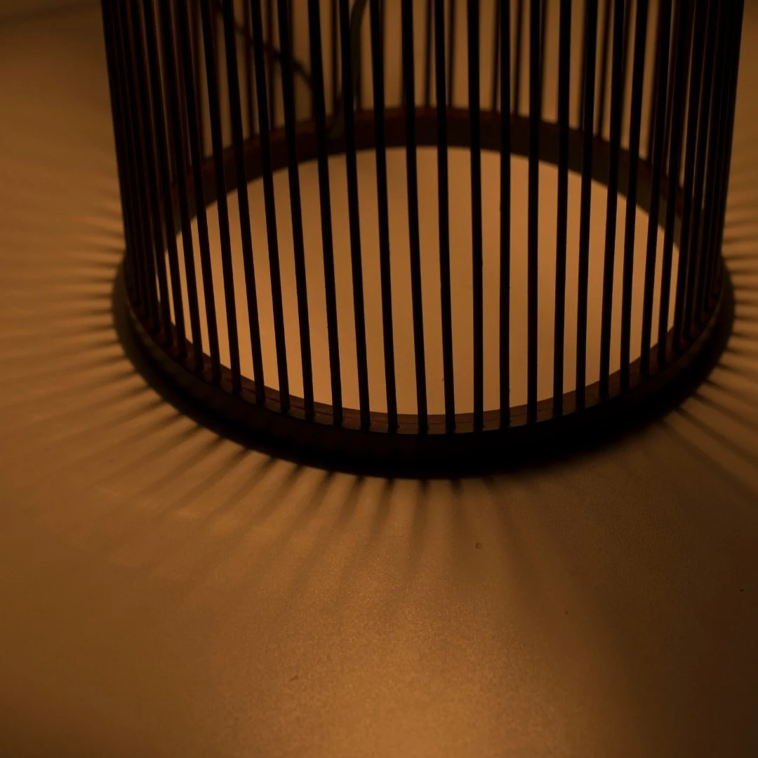 Japanese Bamboo Floor Lamp "Tutu" Middle - Image 8