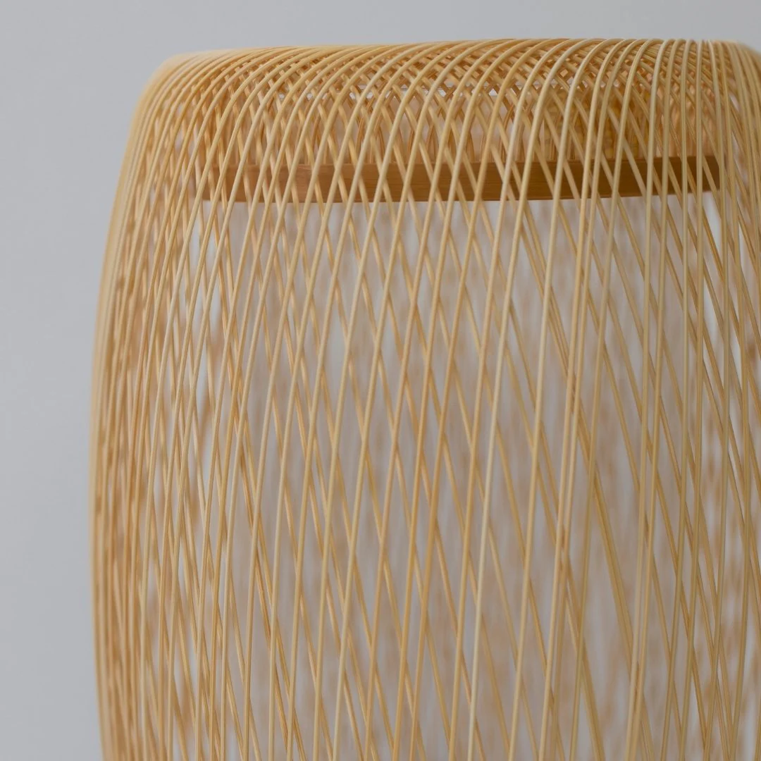 Japanese Bamboo Flower Vase "Cocoon" - Image 5