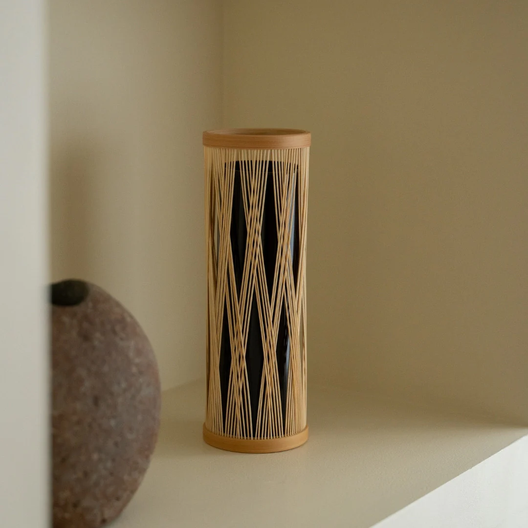 Japanese Bamboo Flower Vase “Entwined Branch” - Image 3
