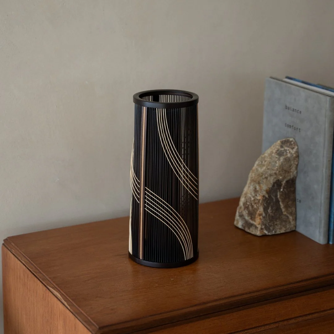 Japanese Bamboo Flower Vase “Flowing Water” - Image 3