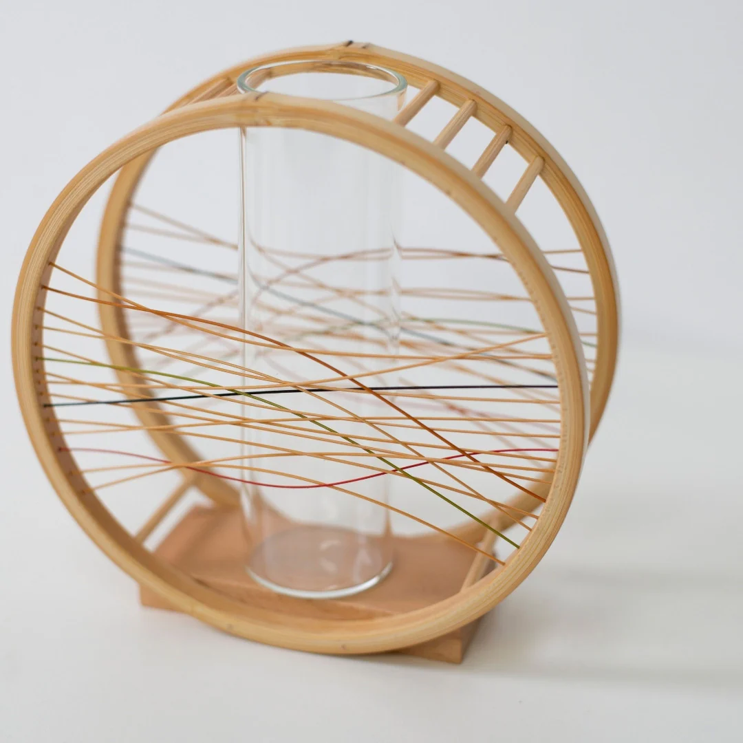Japanese Bamboo Flower Vase “Flowing Wind” - Image 5