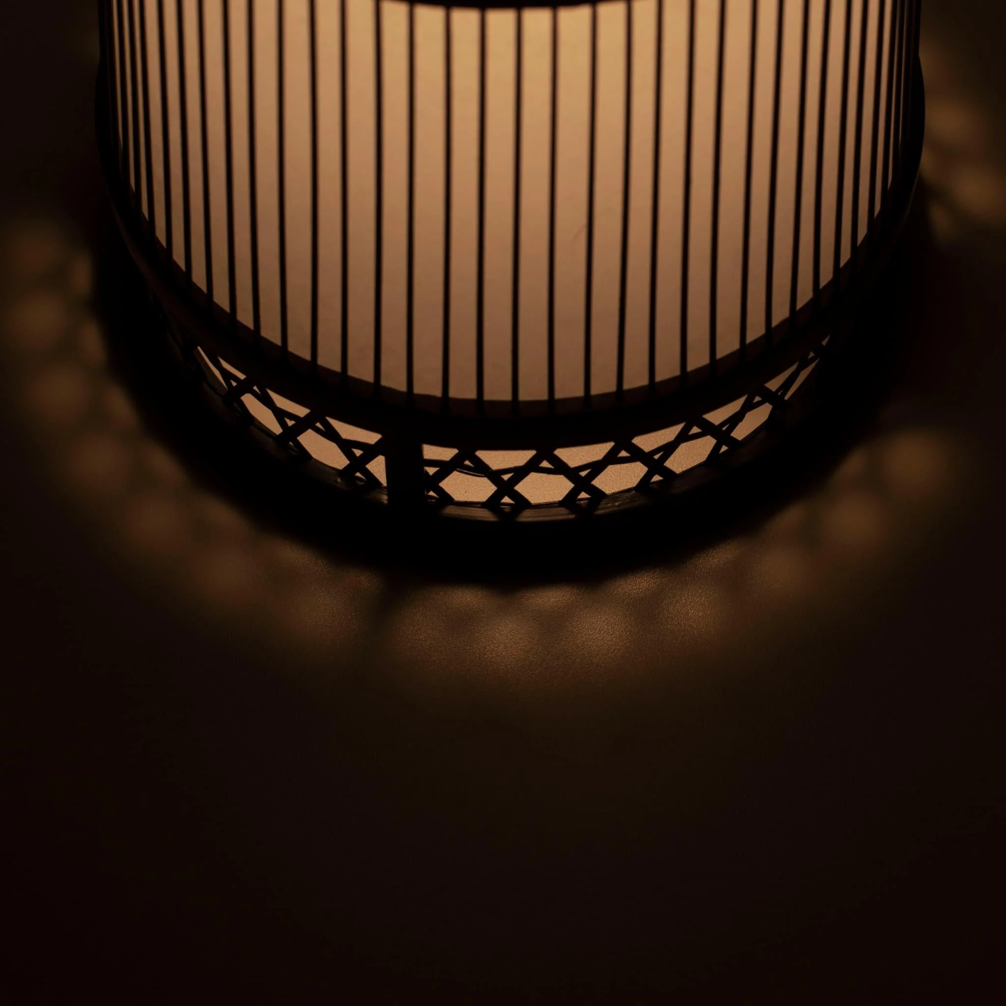 Japanese Bamboo Floor Lamp "Hagoromo" - Image 9