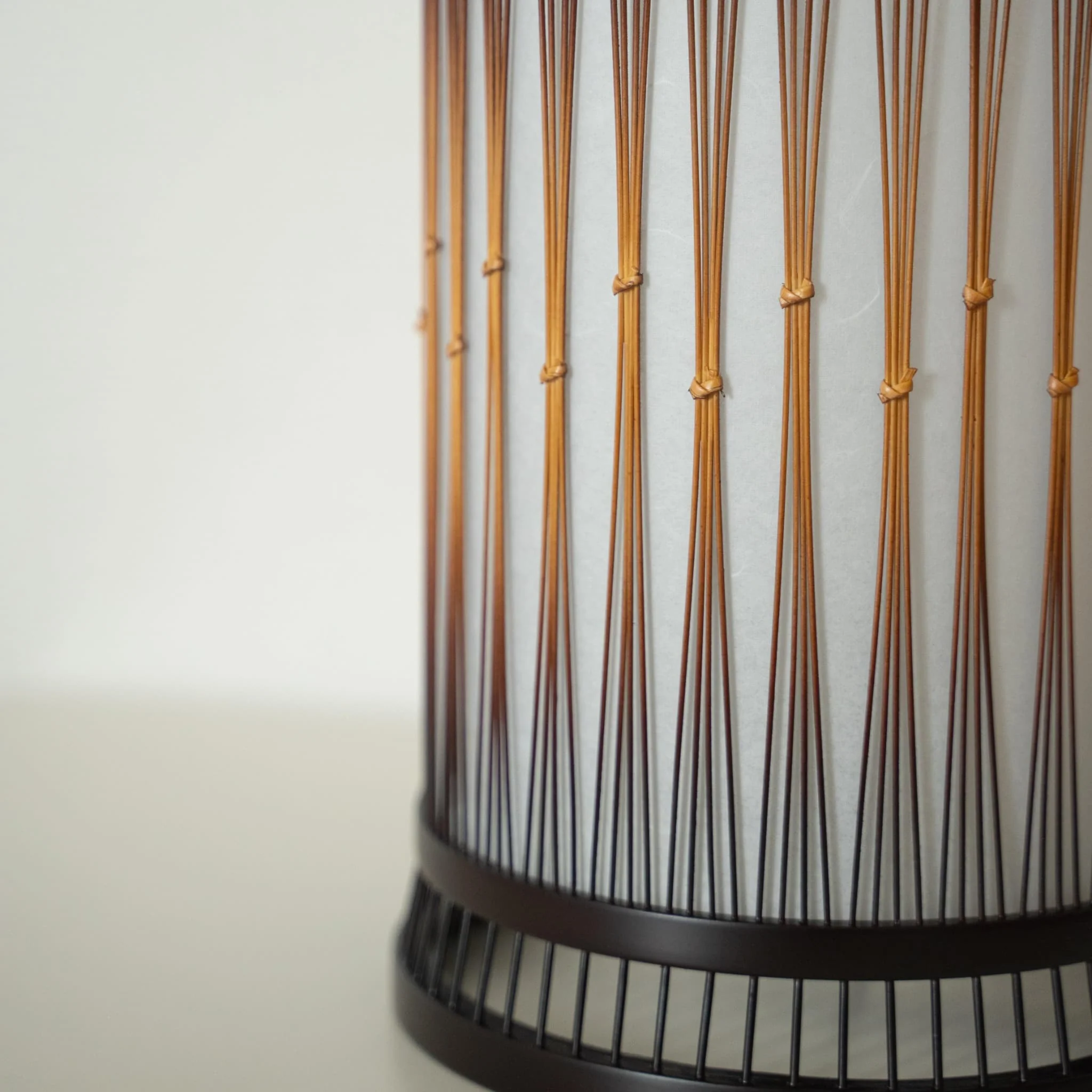 Japanese Bamboo Floor Lamp "Moonlight" - Image 10