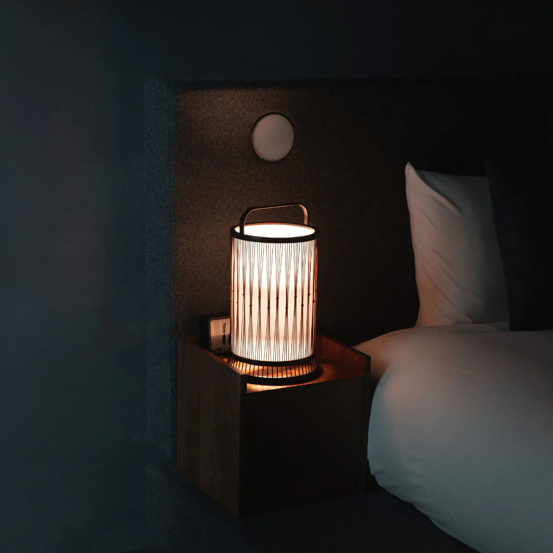 Japanese Bamboo Floor Lamp "Moonlight" - Image 4