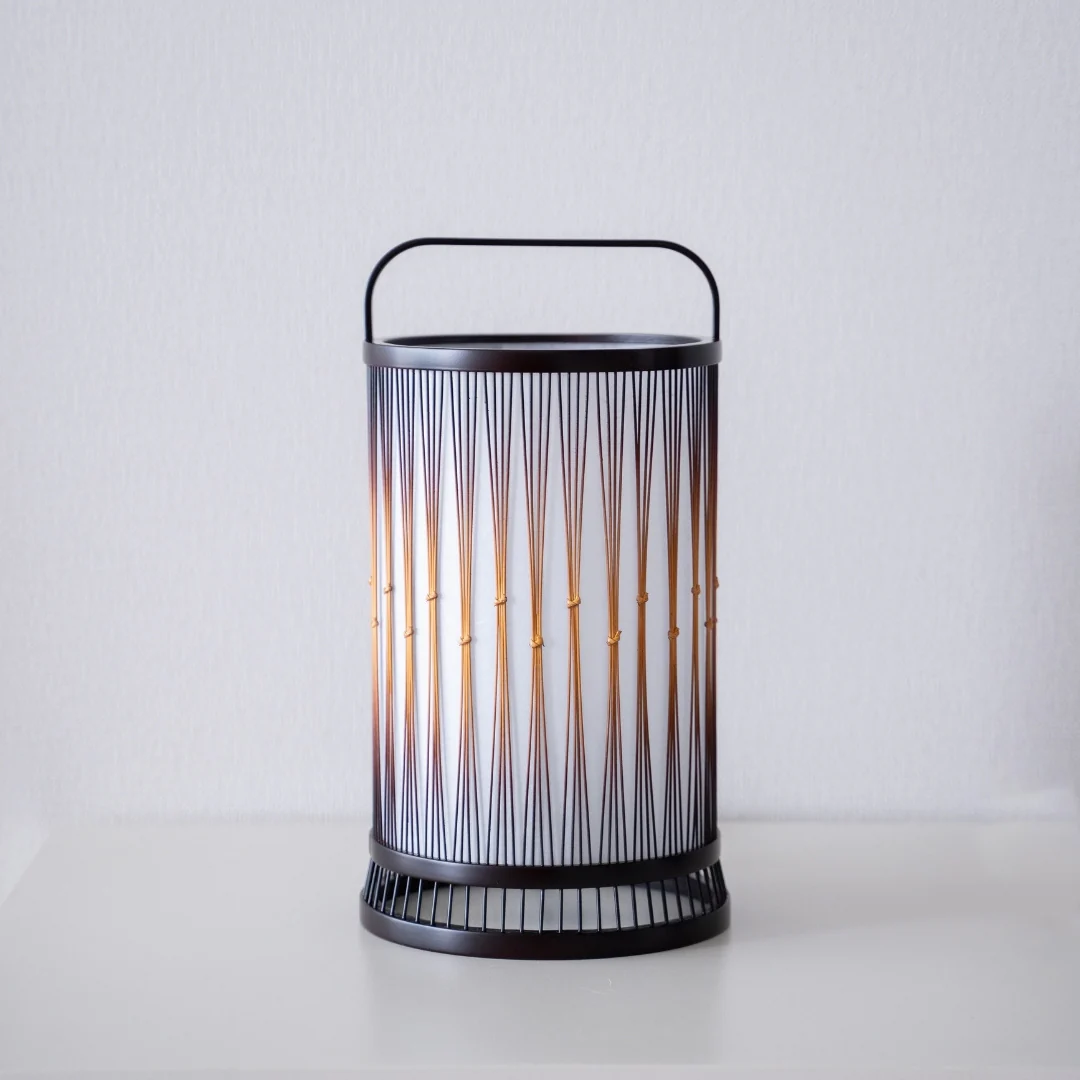 Japanese Bamboo Floor Lamp "Moonlight" - Image 7