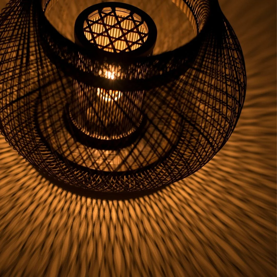 Japanese Bamboo Table Lamp "Kisaragi" - Image 6