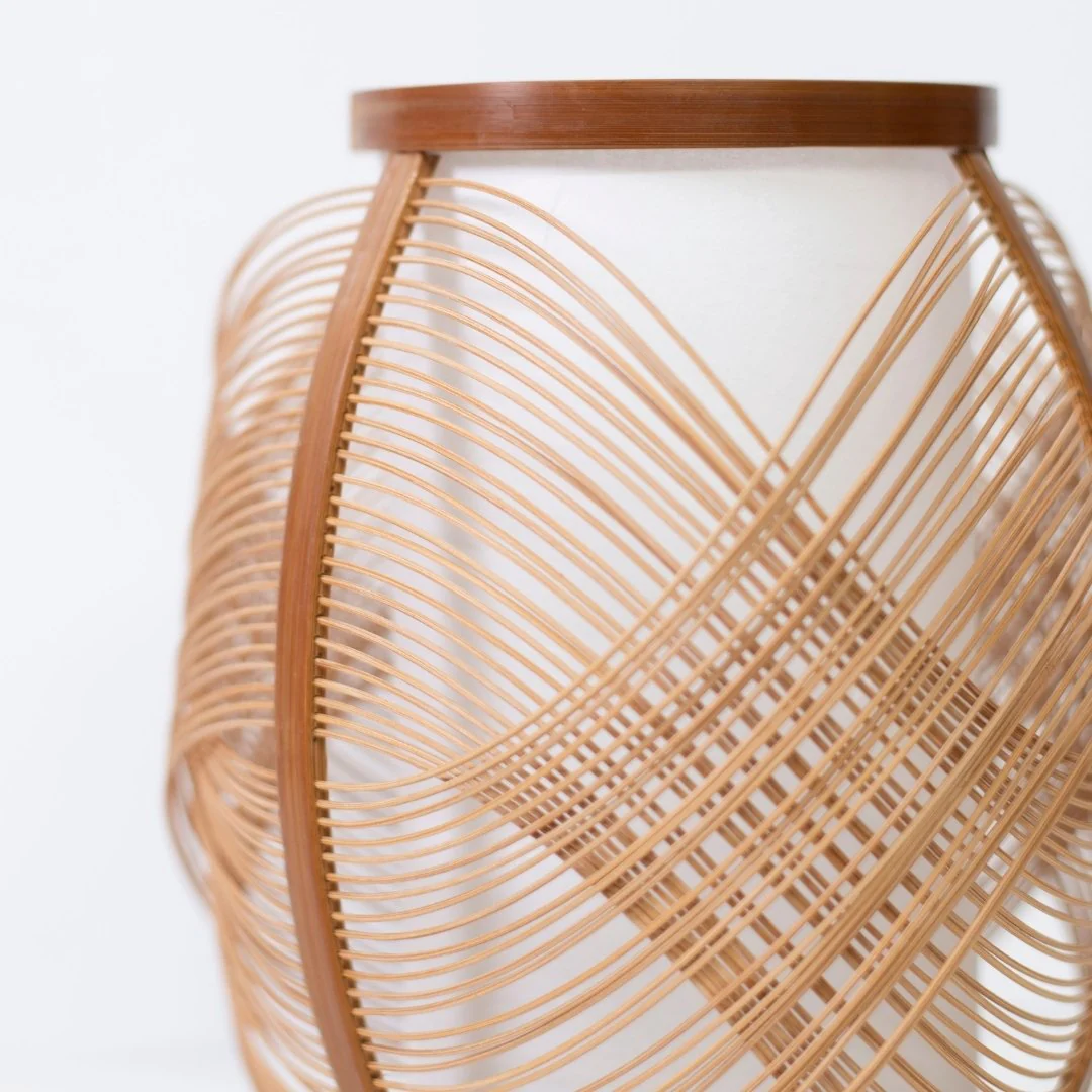 Japanese Bamboo Table Lamp "Koyou" - Image 5