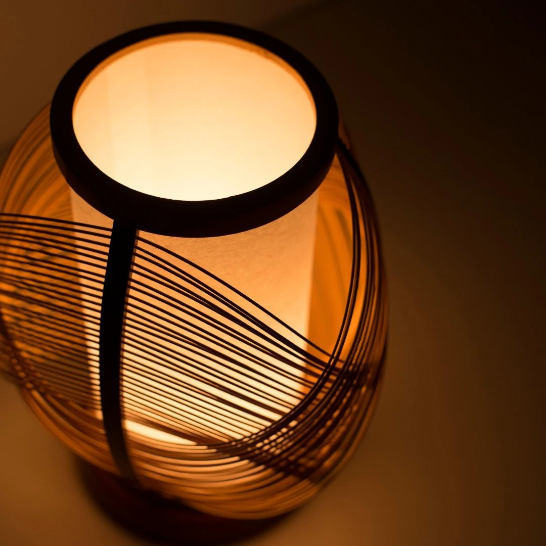 Japanese Bamboo Table Lamp "Koyou" - Image 6