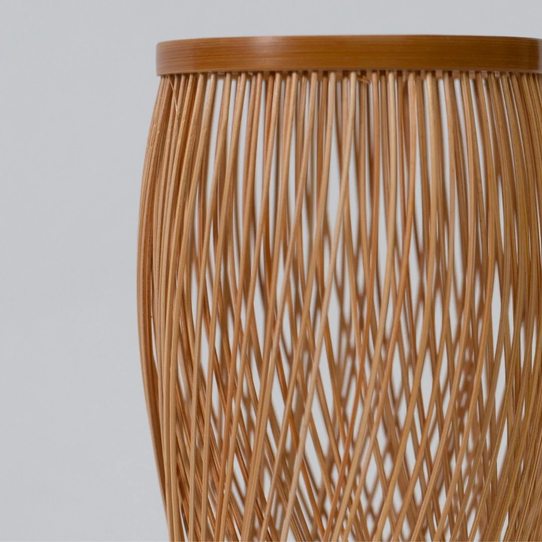 Japanese Bamboo Table Lamp “Single Bloom” - Image 6