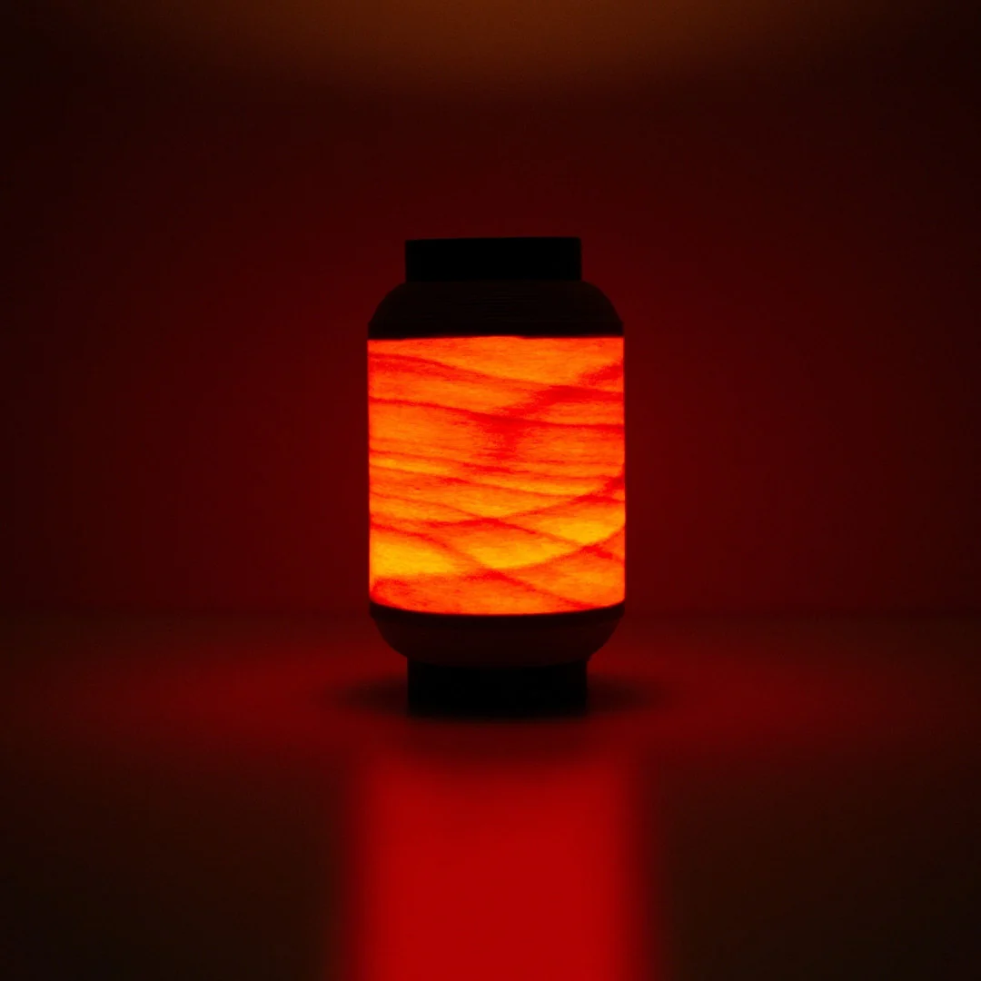 Japanese Beech Table Lamp "Matsuri" Chochin 01