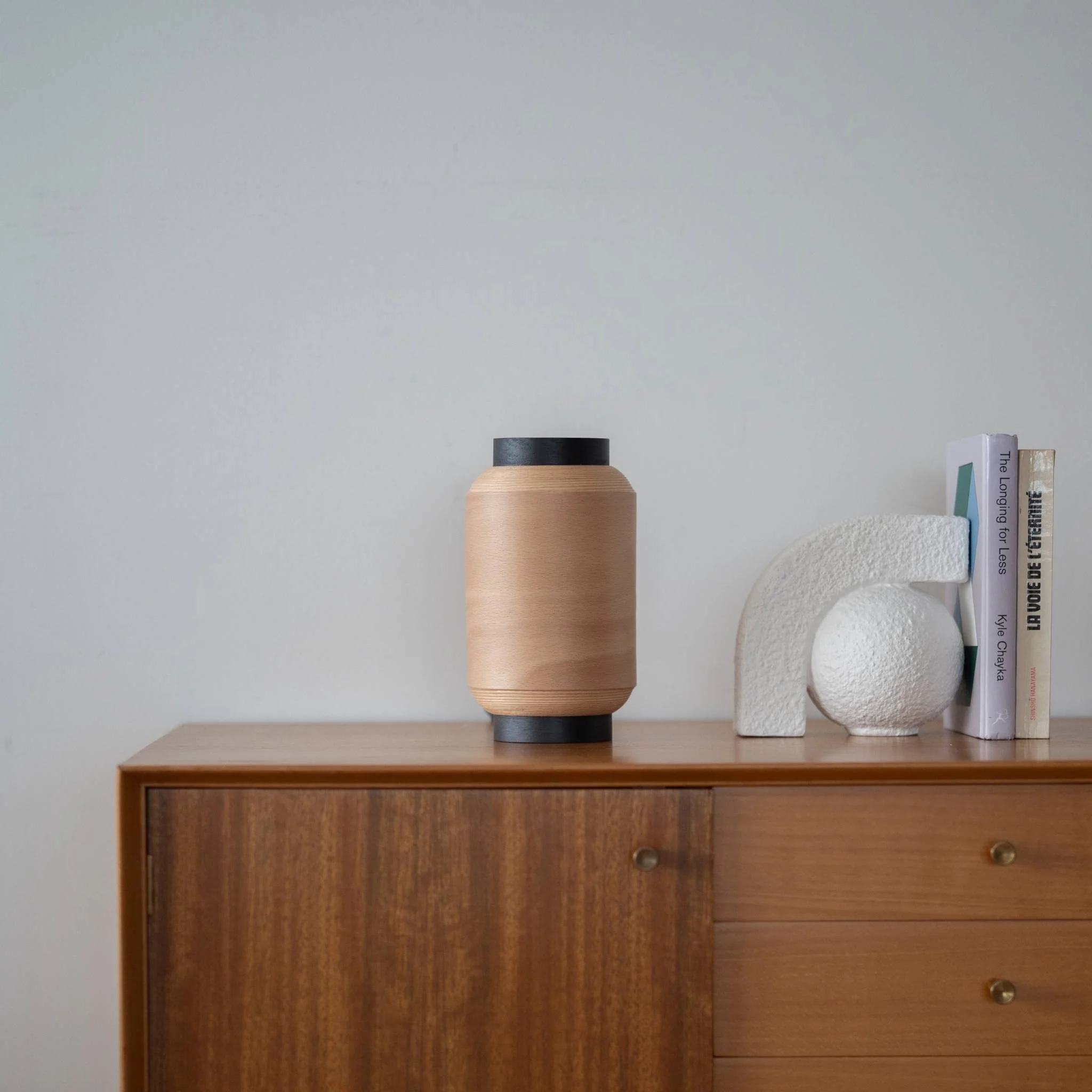 Japanese Beech Table Lamp "Matsuri" Chochin 01 - Image 2