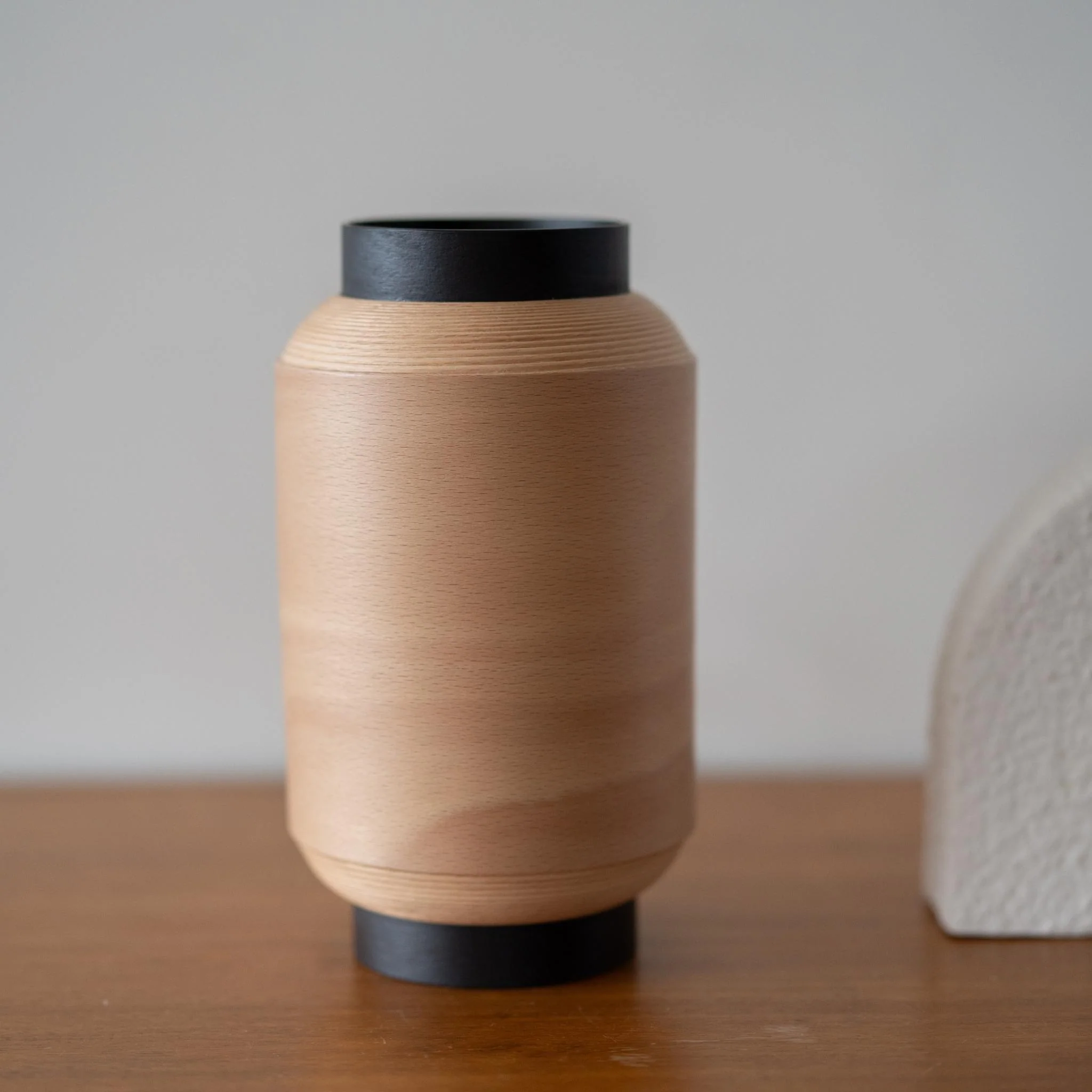 Japanese Beech Table Lamp "Matsuri" Chochin 01 - Image 4