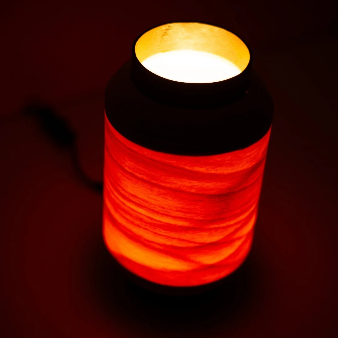 Japanese Beech Table Lamp "Matsuri" Chochin 01 - Image 9