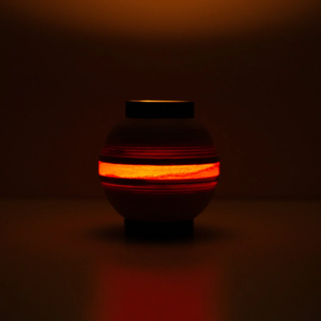 Japanese Beech Table Lamp "Matsuri" Chochin 02