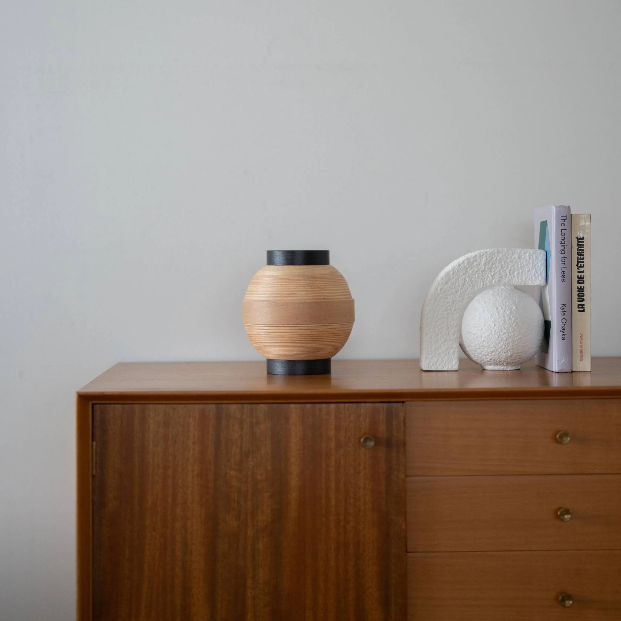 Japanese Beech Table Lamp "Matsuri" Chochin 02 - Image 2