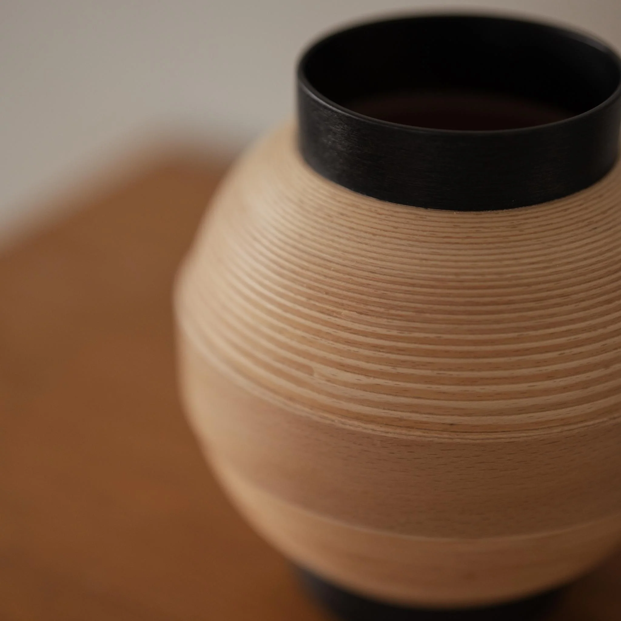 Japanese Beech Table Lamp "Matsuri" Chochin 02 - Image 5