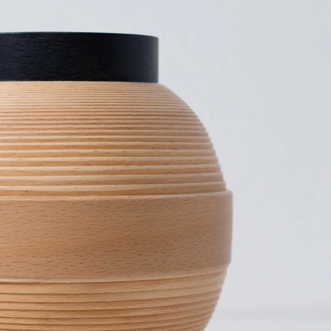 Japanese Beech Table Lamp "Matsuri" Chochin 02 - Image 8