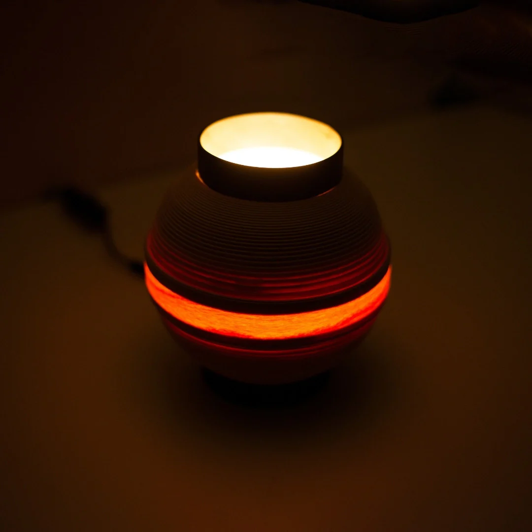 Japanese Beech Table Lamp "Matsuri" Chochin 02 - Image 9