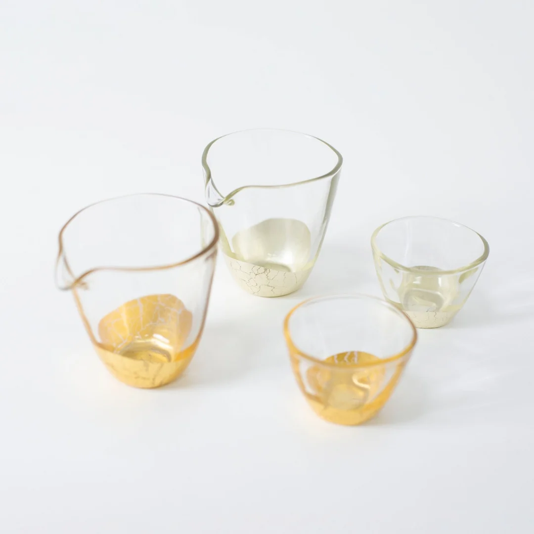 Japanese Gold Leaf Sake Set - Image 11