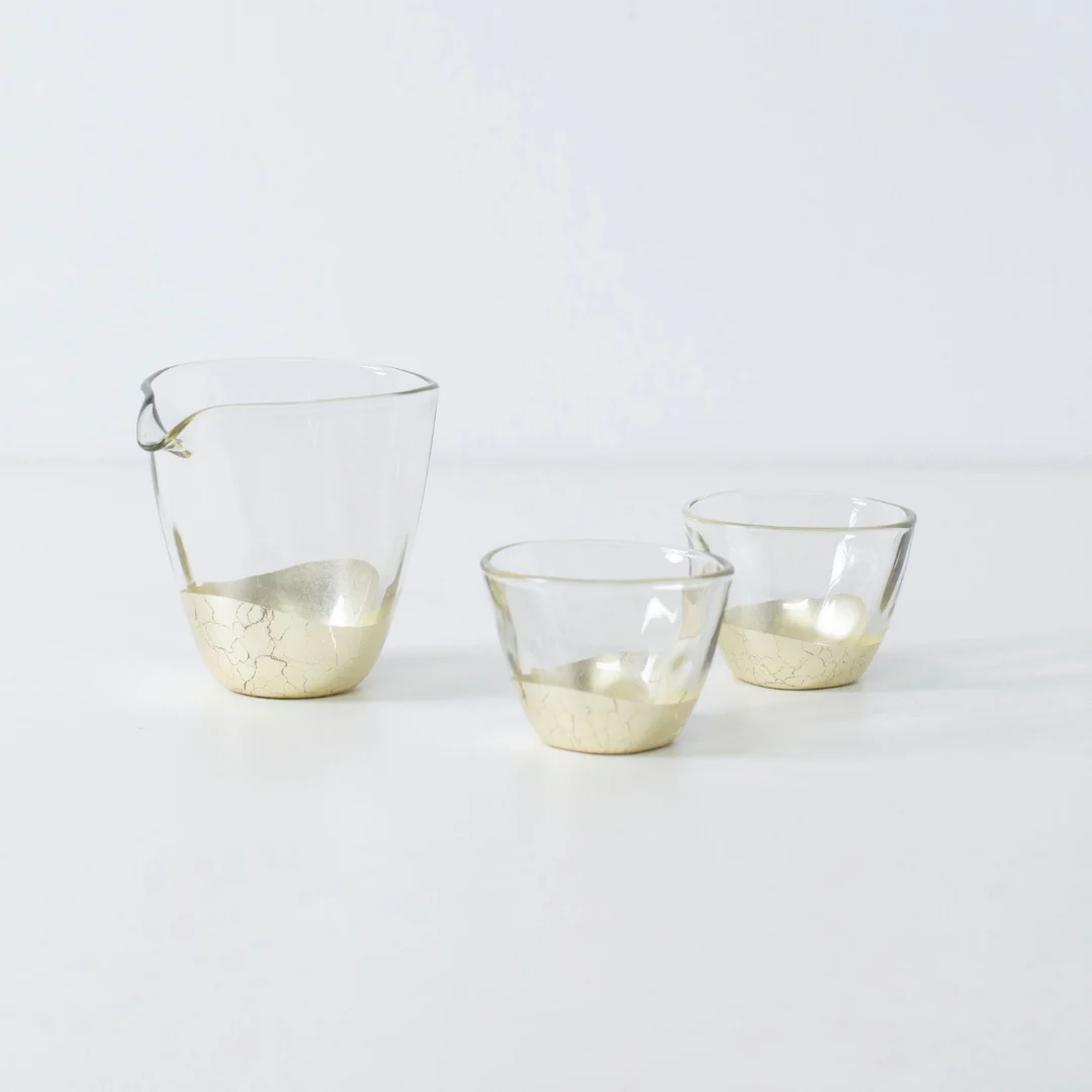 Japanese Gold Leaf Sake Set - Image 8