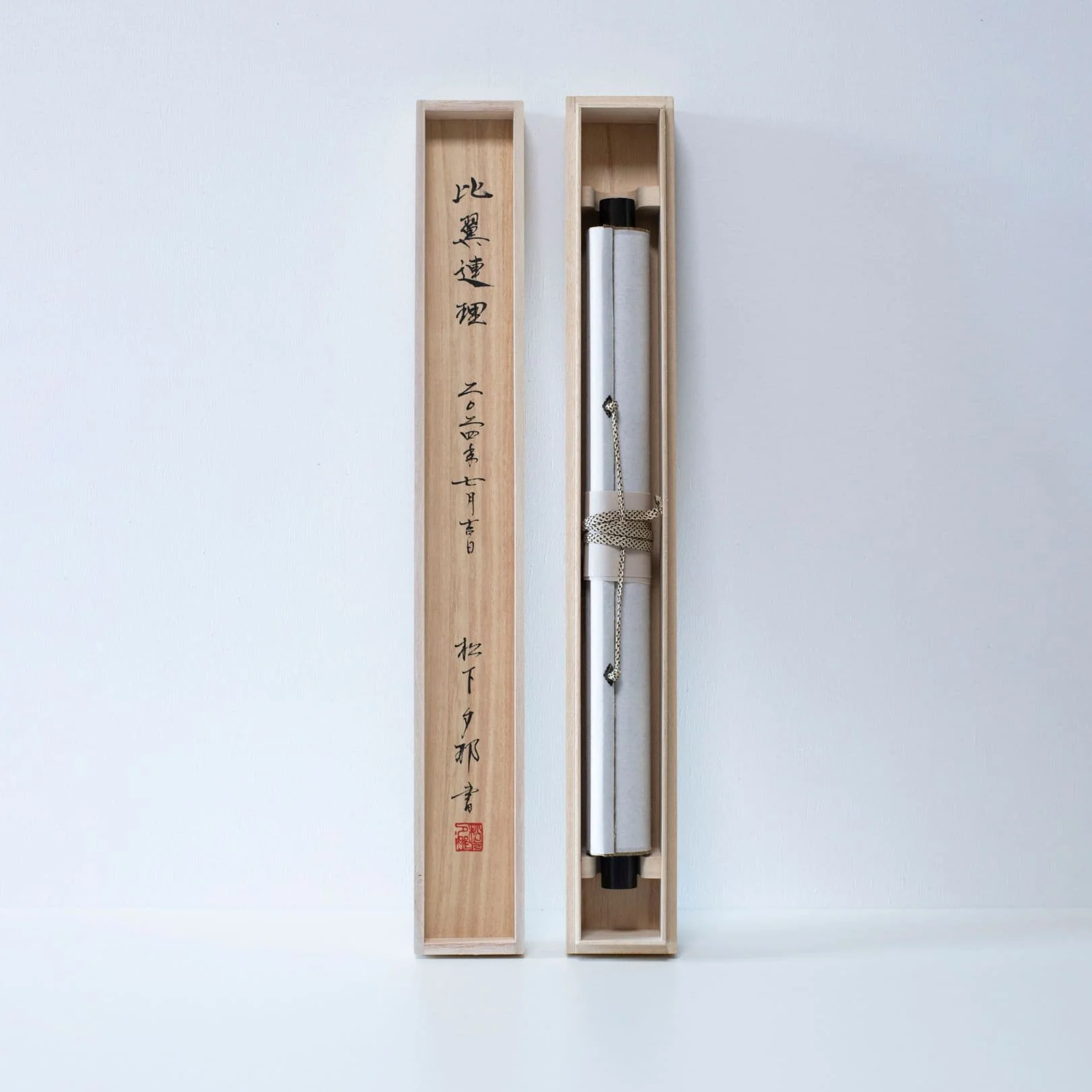 Japanese Hanging Scroll, Kakejiku - Inseparable Lovebirds - Image 4