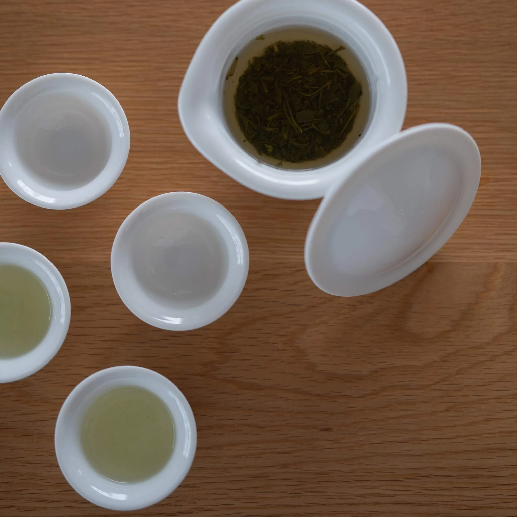 Japanese Hōhin Tea Set for Four - White - Image 4