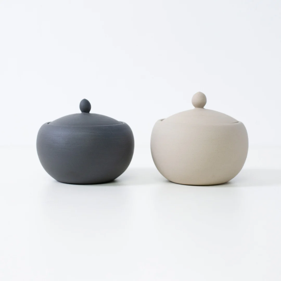 Japanese Incense Burner "Apricot" Black - Image 3