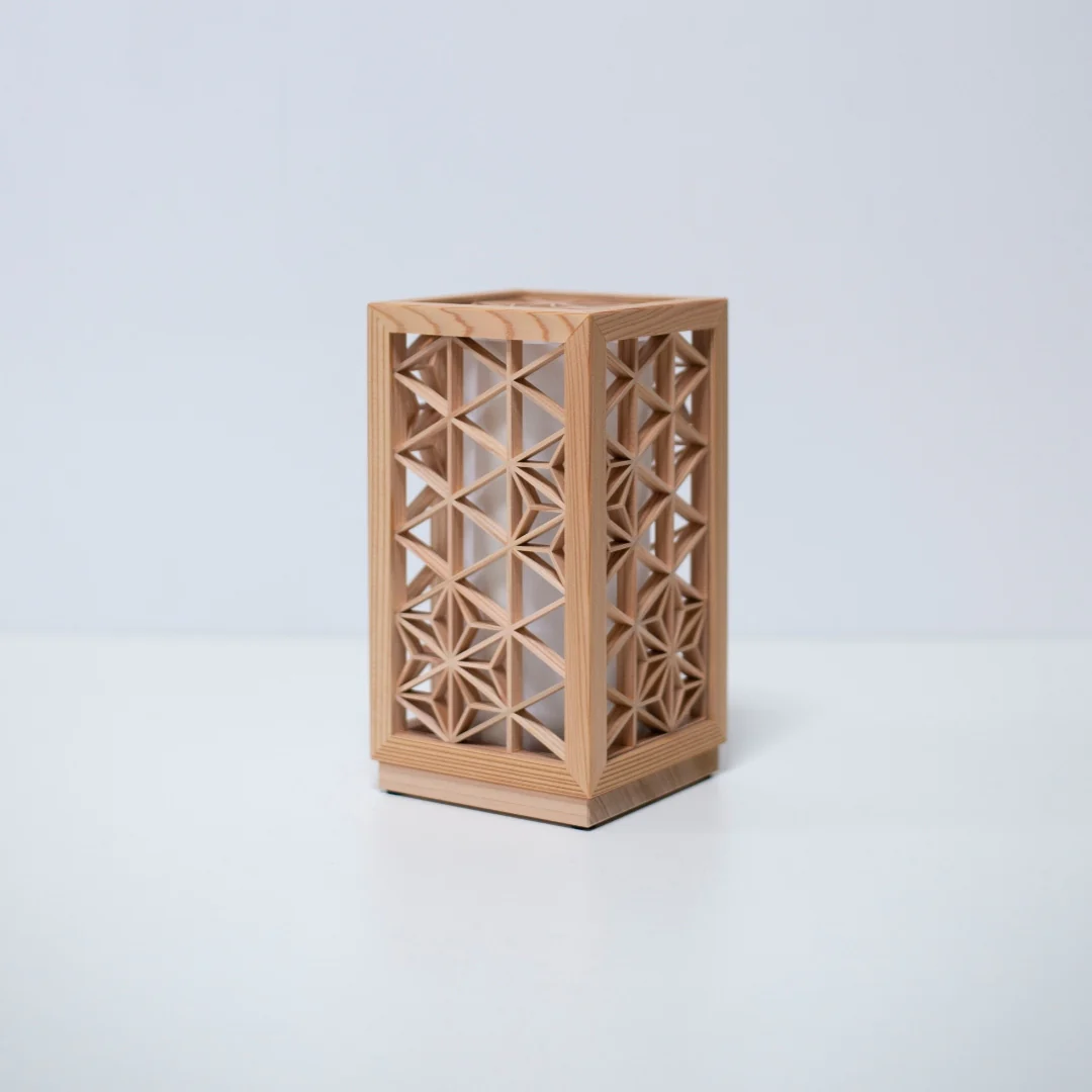 Japanese Kumiko Lantern "Asanoha" - Extra Small - Image 10