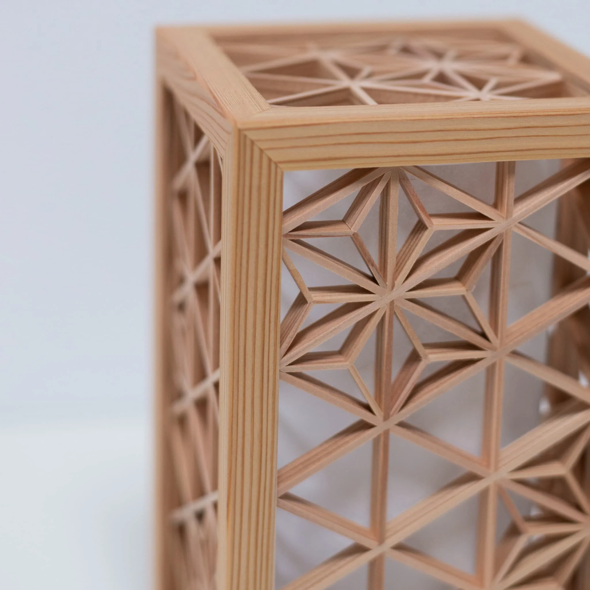 Japanese Kumiko Lantern "Asanoha" - Extra Small - Image 12