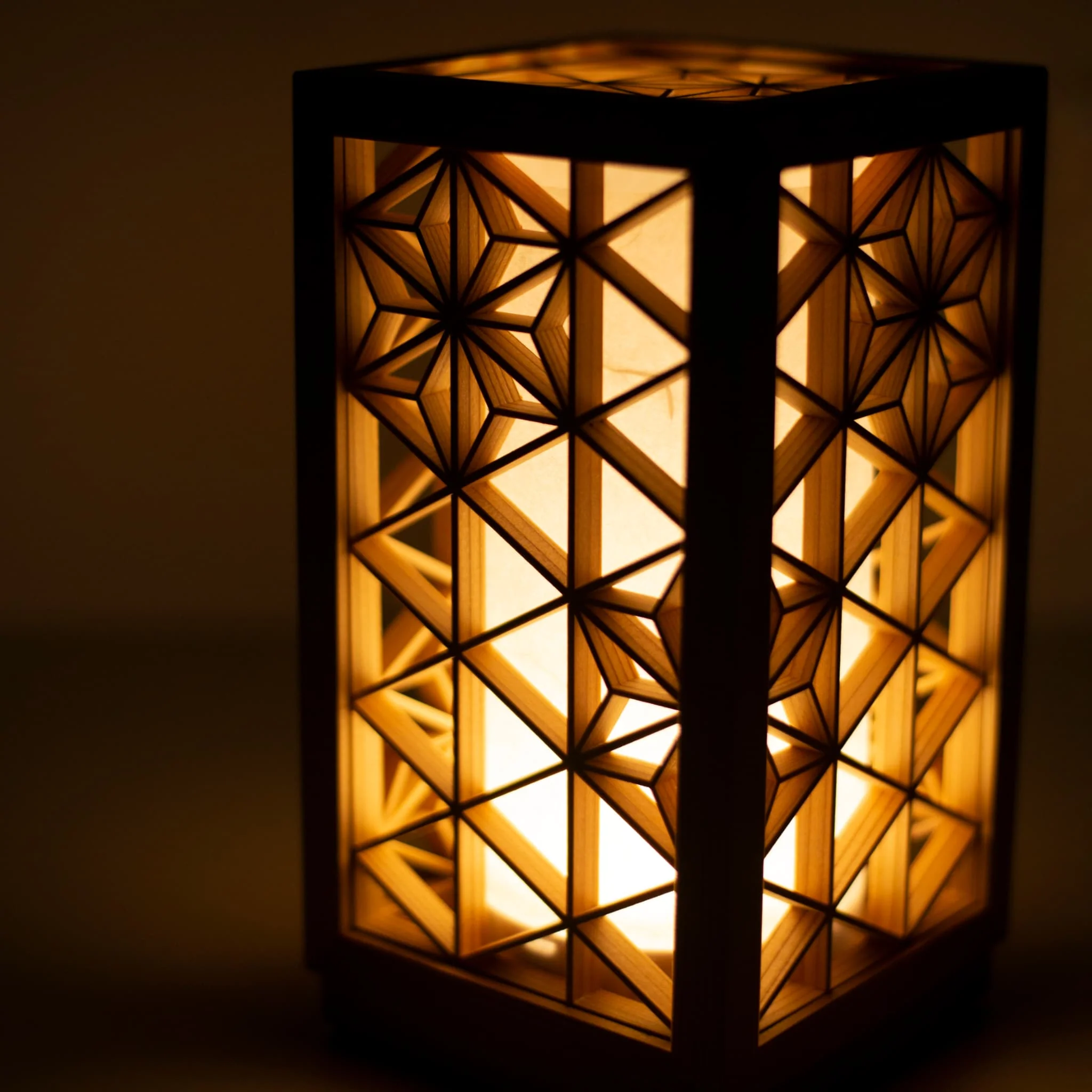 Japanese Kumiko Lantern "Asanoha" - Extra Small - Image 5
