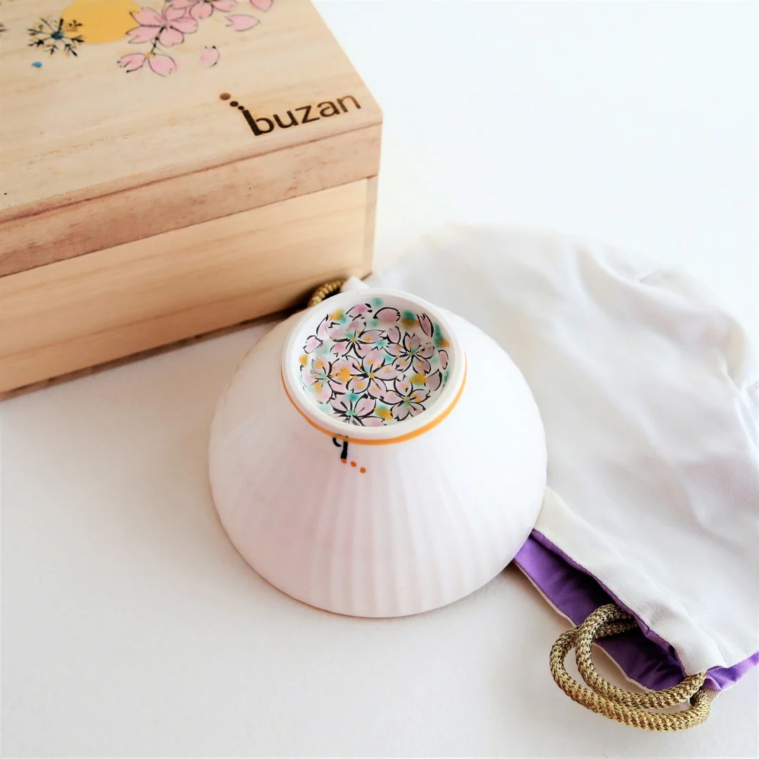 Japanese Matcha Bowl "Waraku" Flower - Image 16