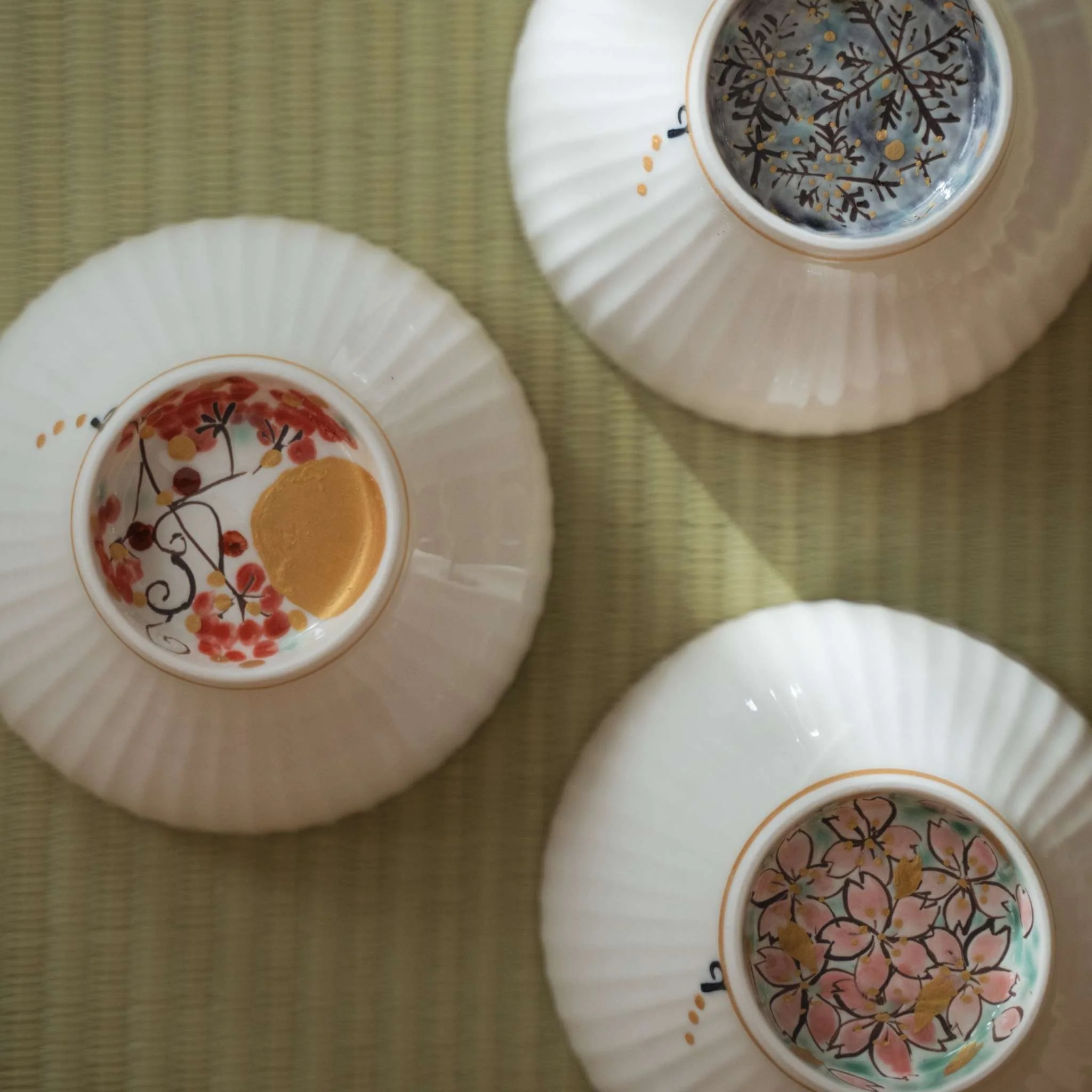 Japanese Matcha Bowl "Waraku" Moon - Image 7