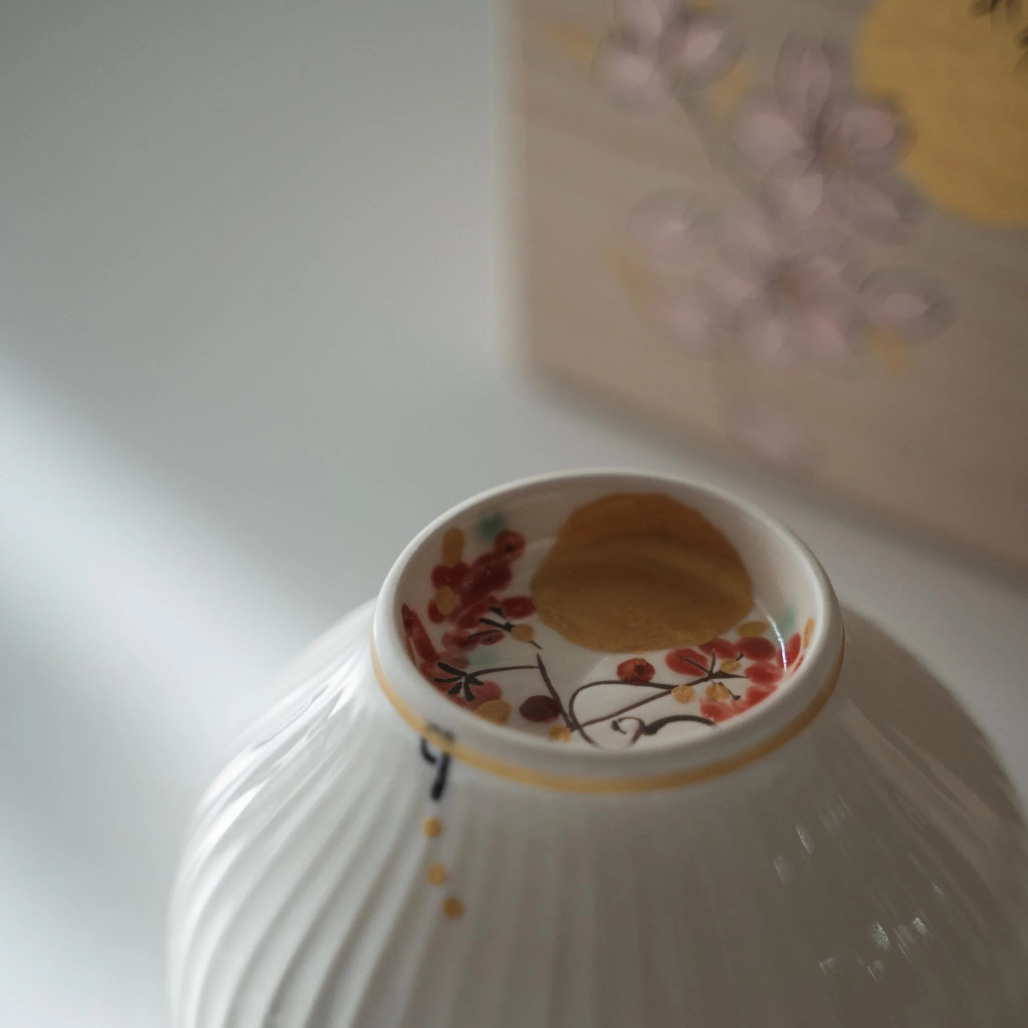 Japanese Matcha Bowl "Waraku" Moon - Image 3