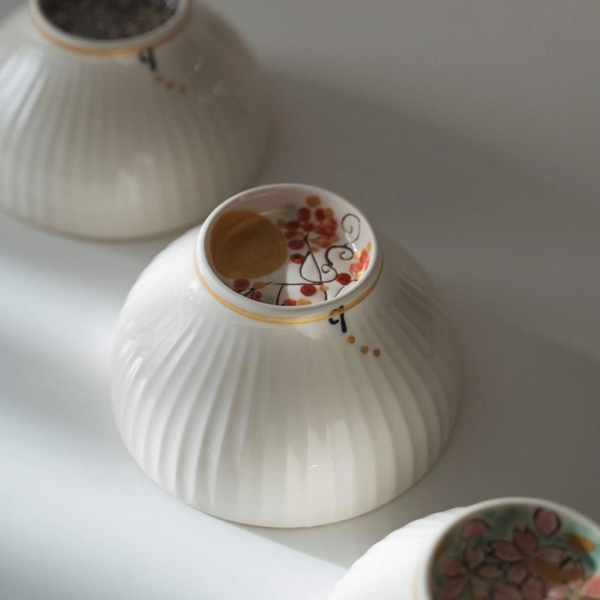 Japanese Matcha Bowl "Waraku" Moon - Image 4