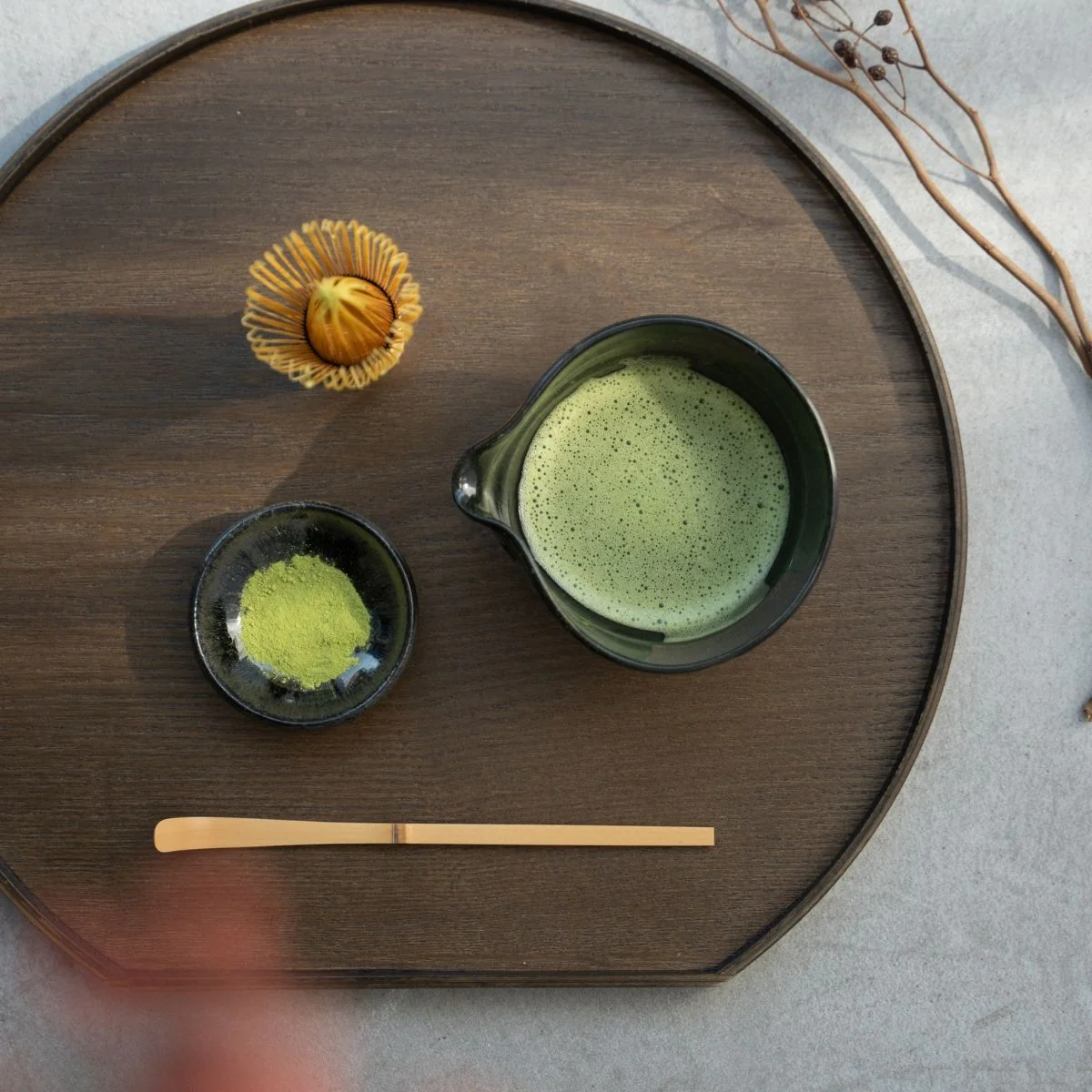 Japanese Matcha Bowl with Spout "Creative Cloud" - Image 3
