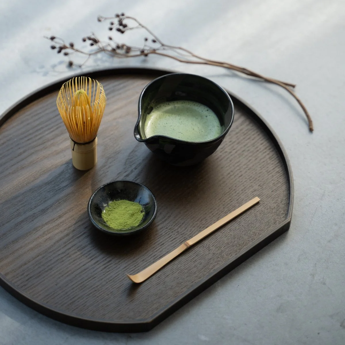 Japanese Matcha Bowl with Spout "Creative Cloud" - Image 4