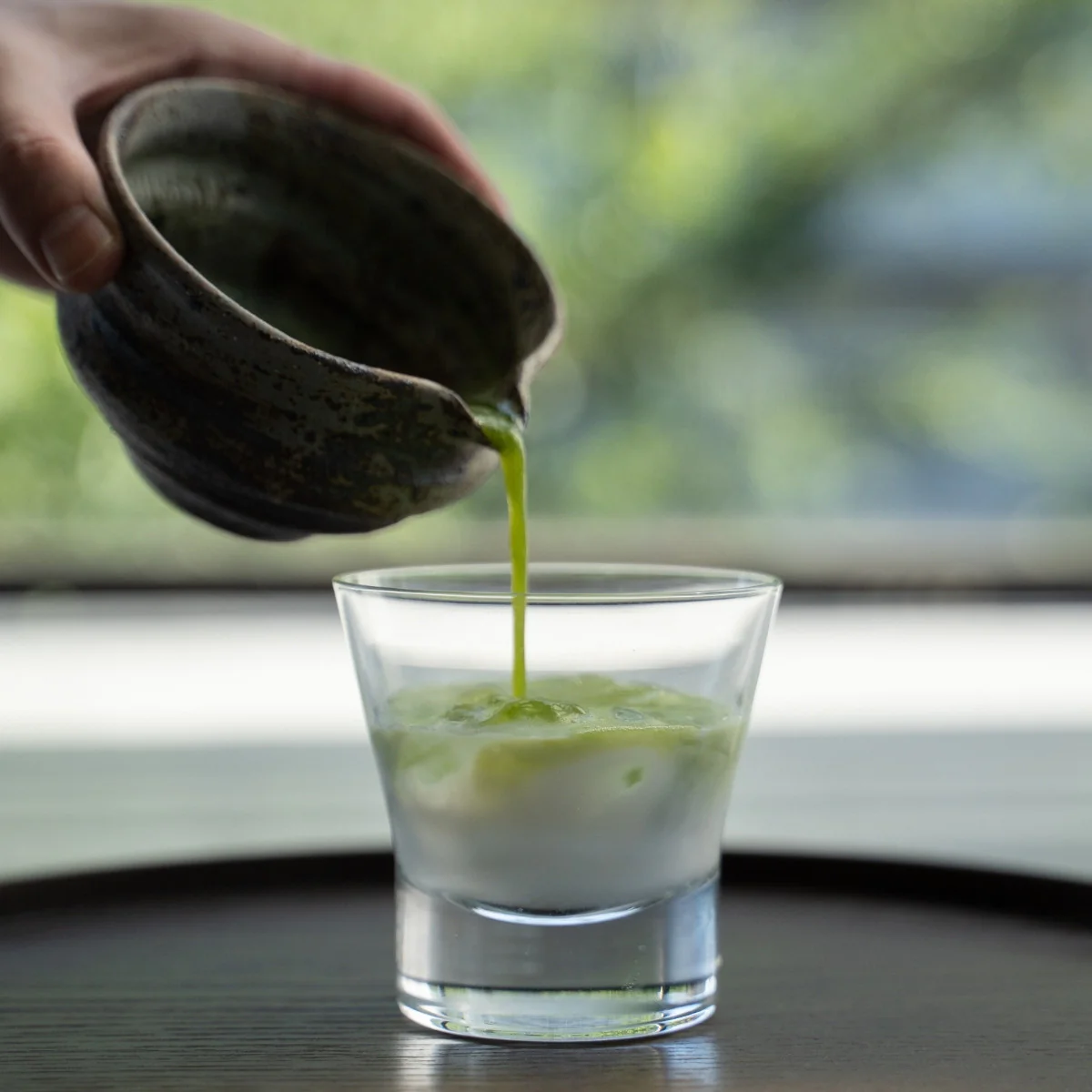 Japanese Matcha Bowl with Spout "Creative Cloud" - Image 6