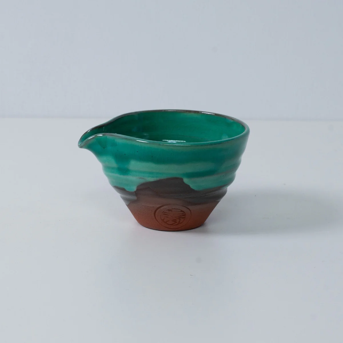 Japanese Sake Set "Emerald" - Katakuchi Carafe & 2 Cups - Image 5