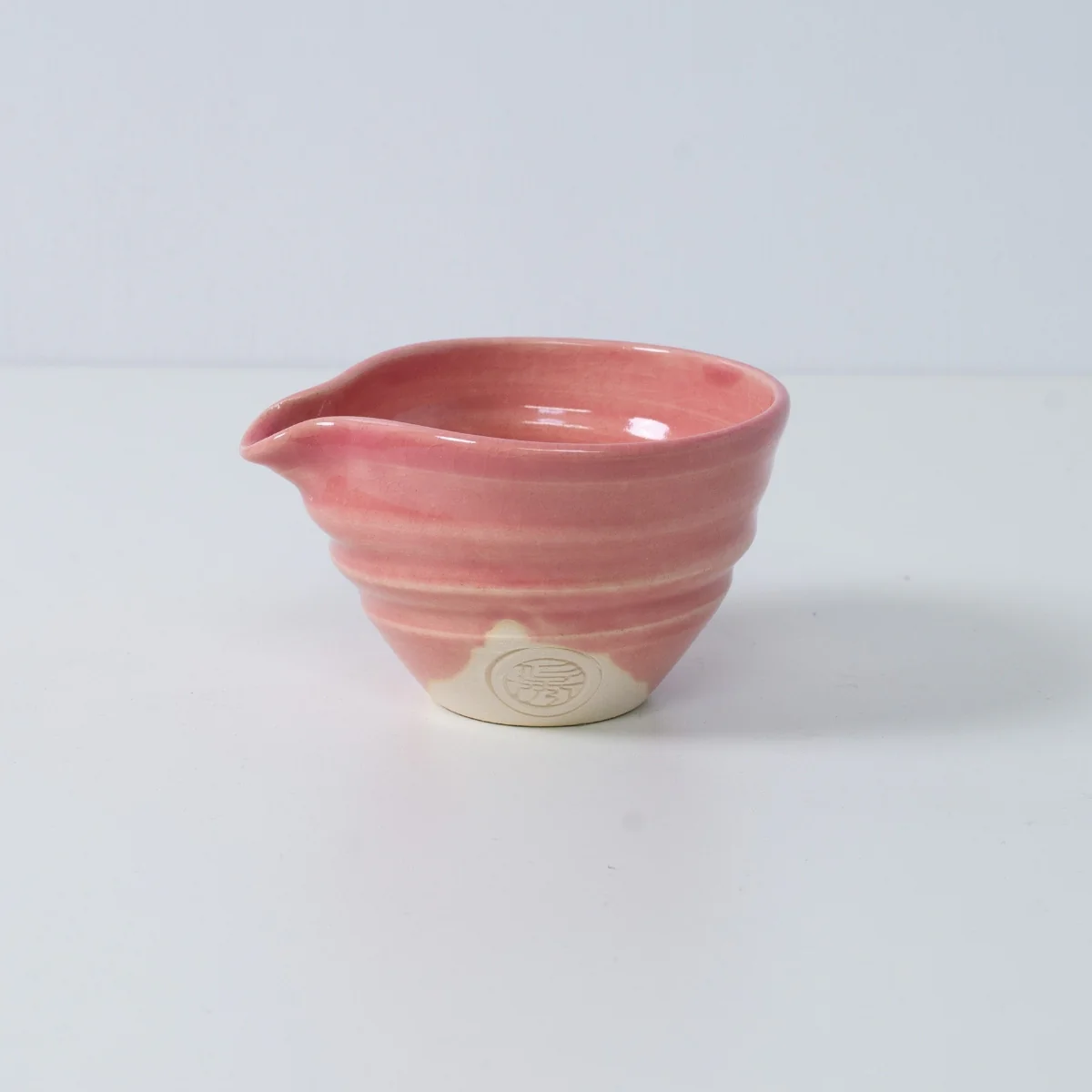 Japanese Matcha Bowl with Spout "Omuro Cherry" - Image 8