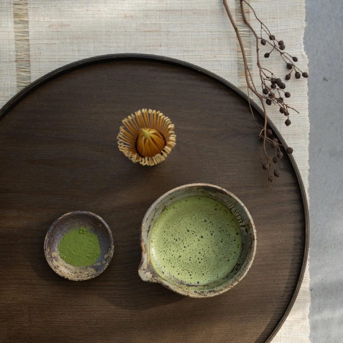 Japanese Matcha Bowl with Spout "Sakigake" - Image 3
